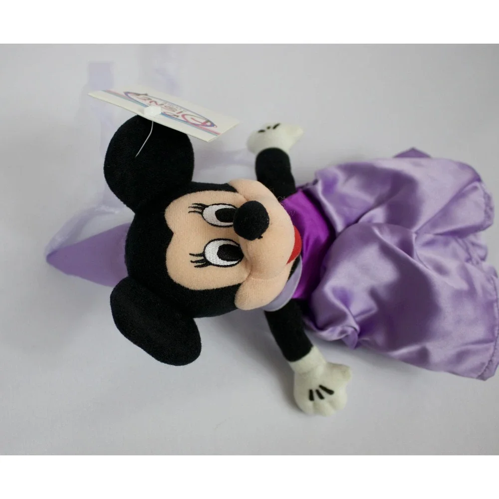 Disney Store Purple Princess Minnie Mouse Bean Bag Plush New with Tags